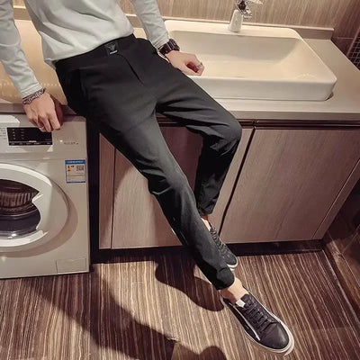 Men'S Suit Korean Casual Pants, Business Men'S Social Formal Dress Pants for Men